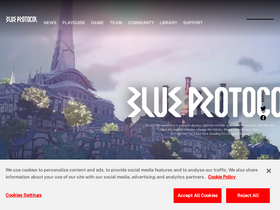 'blue-protocol.com' screenshot