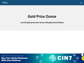 'goldpriceoz.com' screenshot