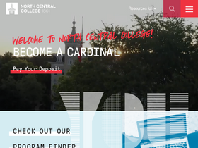 'northcentralcollege.edu' screenshot