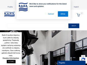 'bads.lt' screenshot