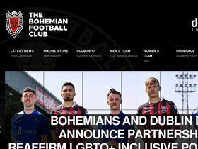 'bohemianfc.com' screenshot