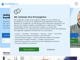 'kursfinder.de' screenshot