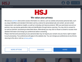 'hsj.co.uk' screenshot