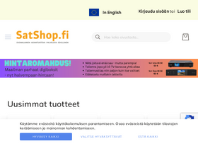 'satshop.fi' screenshot