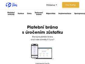 'thepay.cz' screenshot