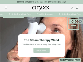 Aryxx homepage screenshot