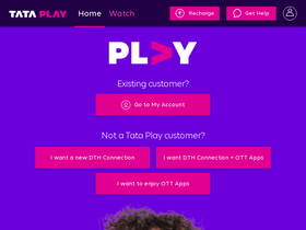 'tataplay.com' screenshot