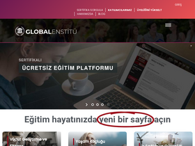 'globalenstitu.com' screenshot