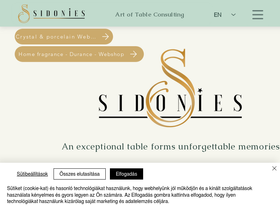 sidonies.com homepage screenshot