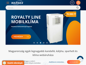 'warnex.hu' screenshot