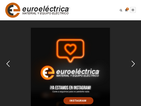 'euroelectrica.com.mx' screenshot