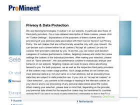 'prominent.com' screenshot