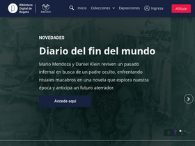 'bibliotecadigitaldebogota.gov.co' screenshot