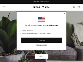 Nestsandco homepage screenshot