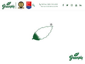 'greenply.com' screenshot