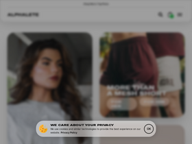 'alphaleteathletics.com' screenshot