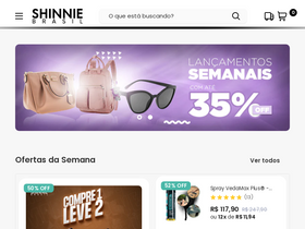 shinniebrasil.com homepage screenshot