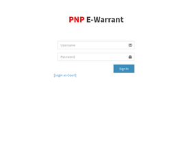'pnpewarrant.com' screenshot