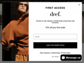 dref.com.au homepage screenshot