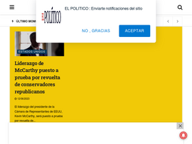 'elpolitico.com' screenshot
