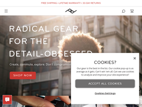 'peakdesign.com' screenshot