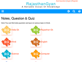 'rajasthangyan.com' screenshot