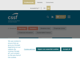 'cssf.lu' screenshot