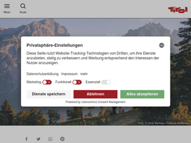 'tirol.at' screenshot