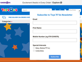 'toysrus.co.uk' screenshot