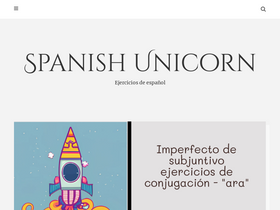 'spanishunicorn.com' screenshot