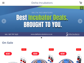 deltaincubators.co.za homepage screenshot