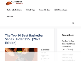 'basketballbuckets.com' screenshot