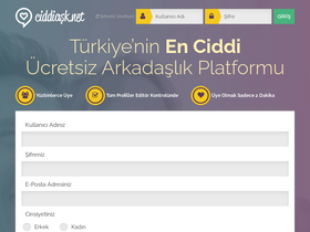 'ciddiask.net' screenshot