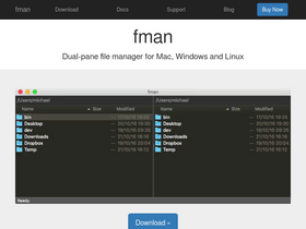 'fman.io' screenshot