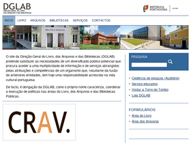 'dglab.gov.pt' screenshot