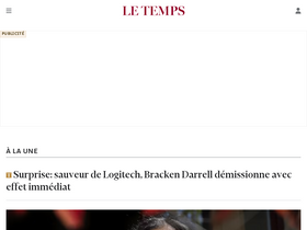 'letemps.ch' screenshot