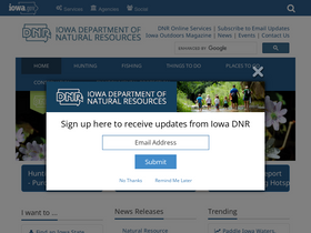 'iowadnr.gov' screenshot
