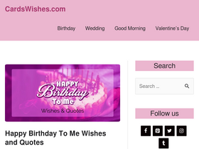 'cardswishes.com' screenshot