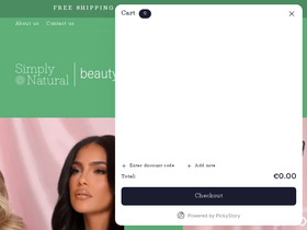 Simply Natural homepage screenshot