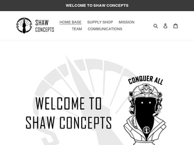 'shaw-concepts.com' screenshot