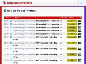'tarjetarojatvonline.sx' screenshot