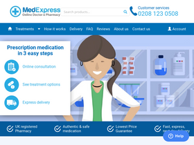 'medexpress.co.uk' screenshot