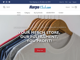 harpsclub.com homepage screenshot