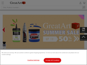 'greatart.co.uk' screenshot