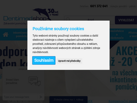 'dentimedshop.cz' screenshot
