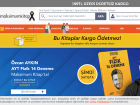 'maksimumkitap.com' screenshot