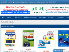 'hoahoc24h.com' screenshot