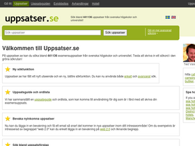 'uppsatser.se' screenshot