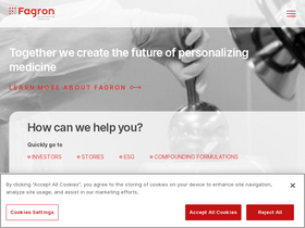 'fagron.com' screenshot