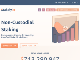 'stakely.io' screenshot